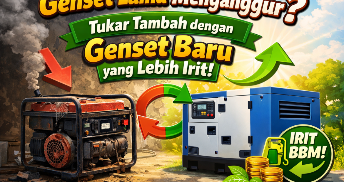 Genset Lama Menganggur Tukar Tambah dengan Genset Baru yang Lebih Irit!