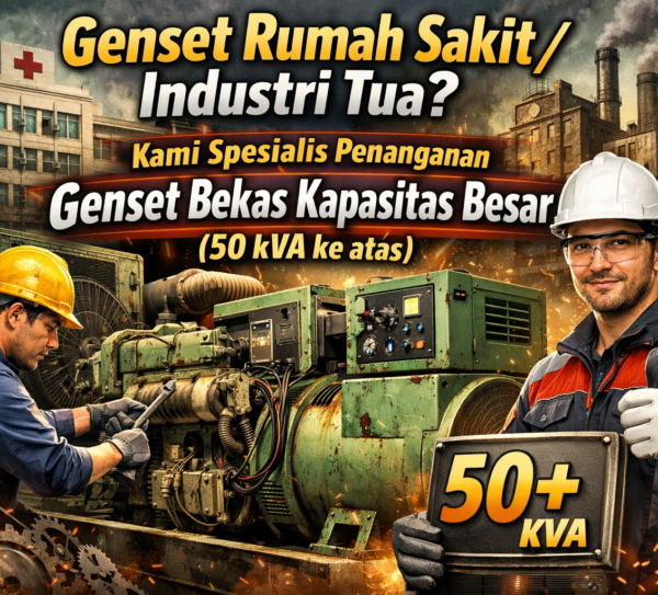 Genset Rumah SakitIndustri Tua Kami Spesialis Penanganan Genset Bekas Kapasitas Besar (50 kVA ke atas) Genset Rumah SakitIndustri Tua Kami Spesialis Penanganan Genset Bekas Kapasitas Besar (50 kVA ke atas)