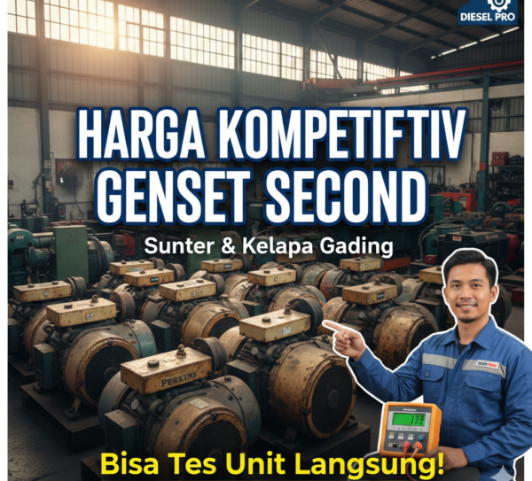 Harga Kompetitif Genset Second di Sunter dan Kelapa Gading Bisa Tes Unit Langsung