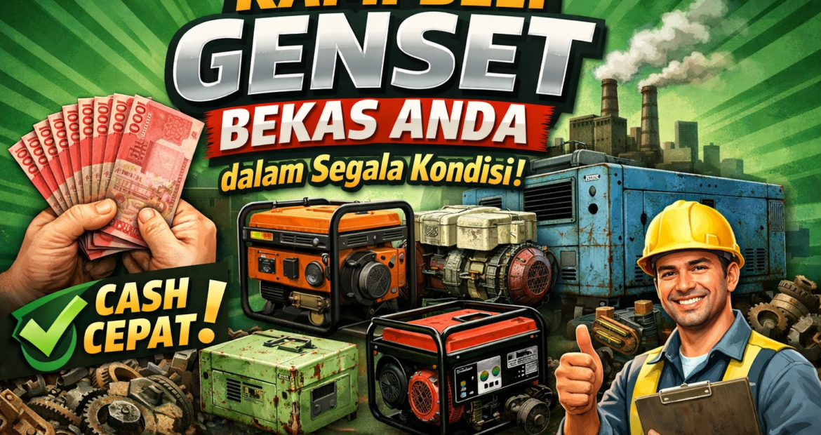 Kami Beli Genset Bekas Anda dalam Segala Kondisi! Berbagai Merek & Kapasitas