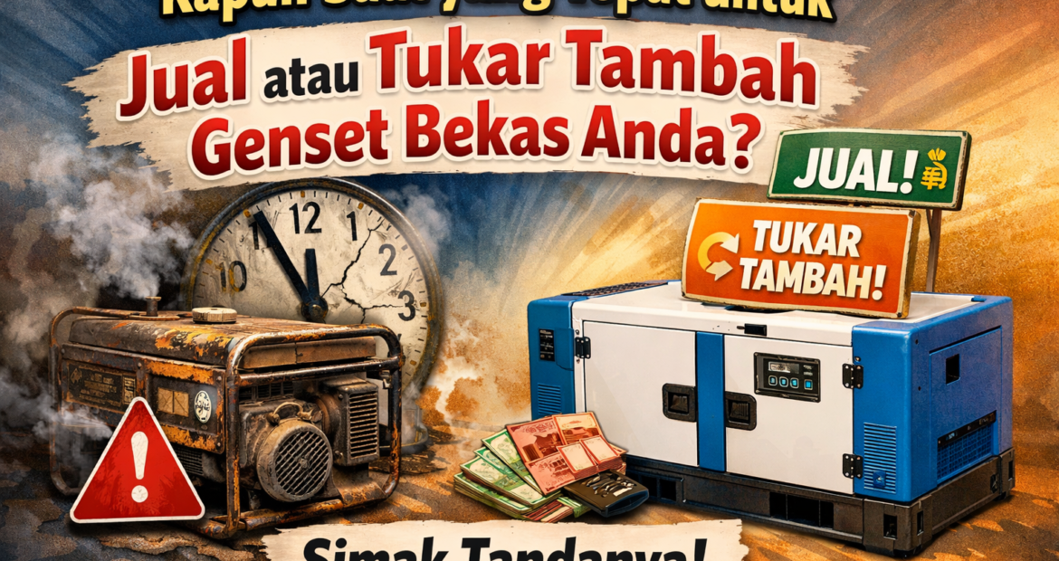 Kapan Saat yang Tepat untuk Jual atau Tukar Tambah Genset Bekas Anda Simak Tandanya!