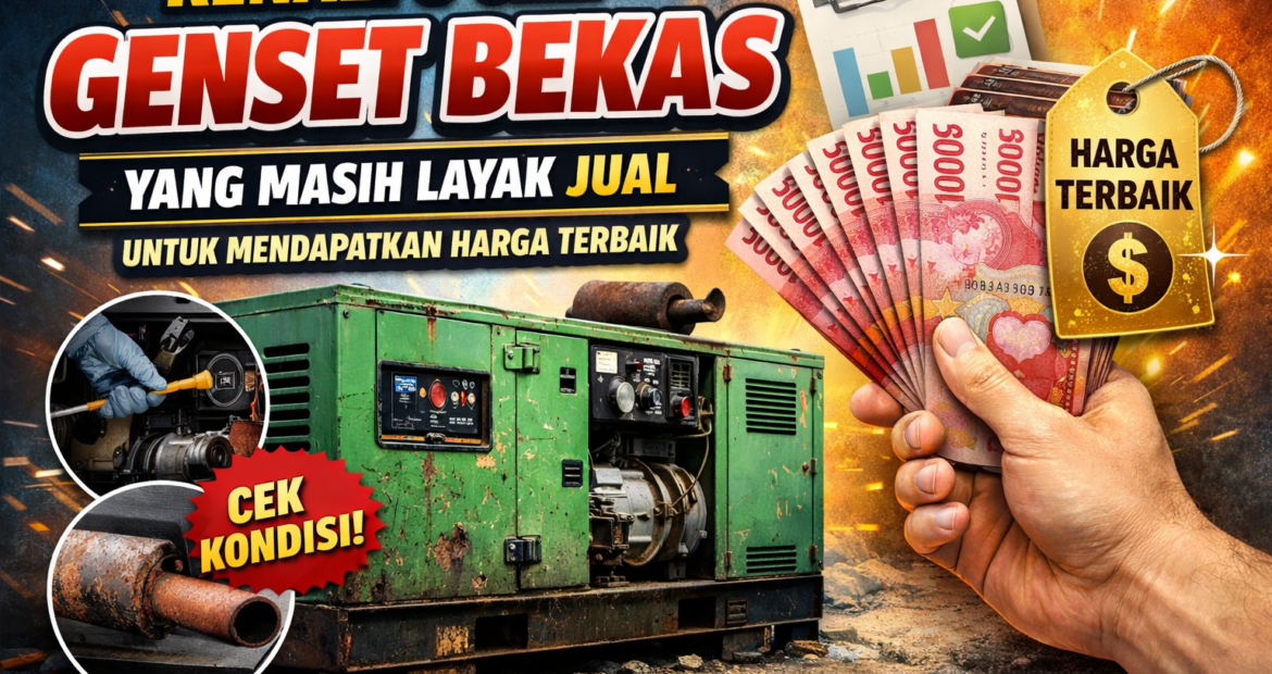 Kenali 5 Ciri Genset Bekas yang Masih Layak Jual untuk Mendapatkan Harga Terbaik