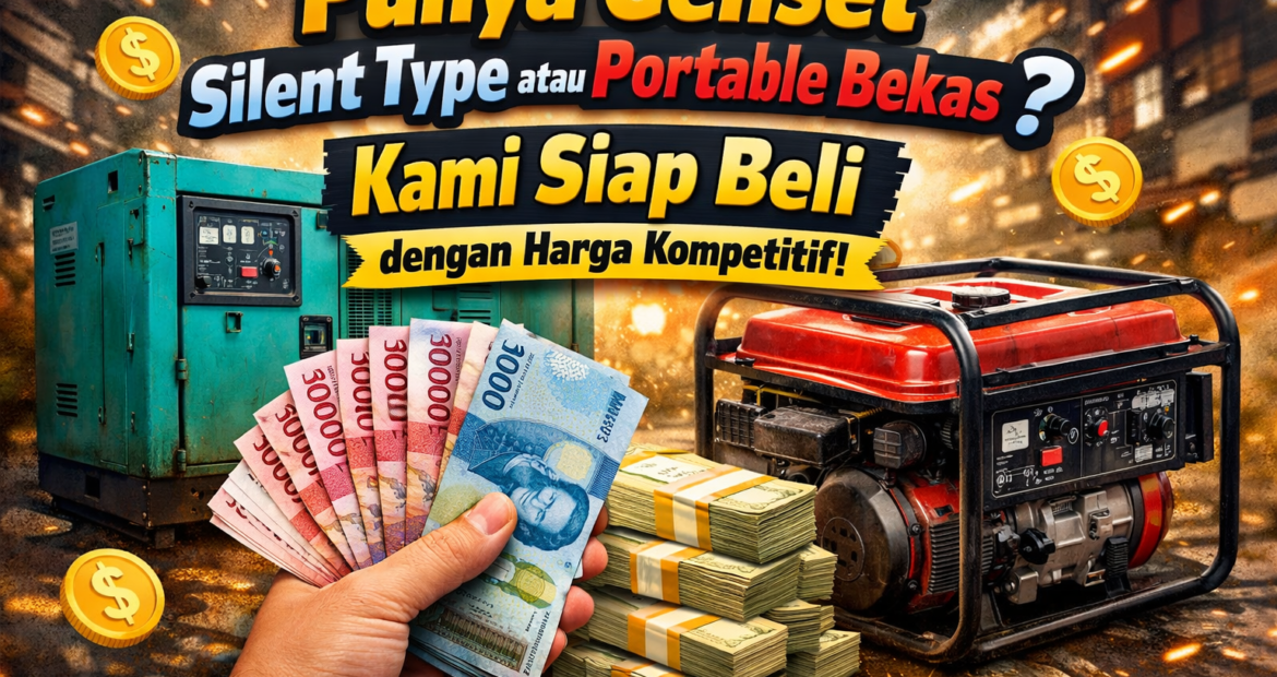 Punya Genset Silent Type atau Portable Bekas Kami Siap Beli dengan Harga Kompetitif