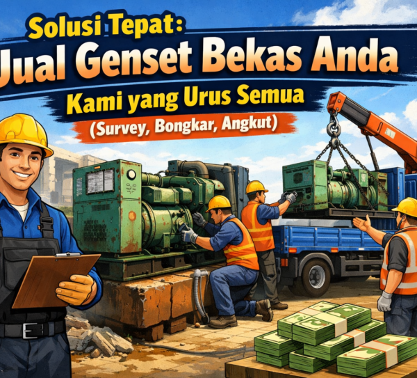 Solusi Tepat Jual Genset Bekas Anda, Kami yang Urus Semua (Survey, Bongkar, Angkut) Solusi Tepat Jual Genset Bekas Anda, Kami yang Urus Semua (Survey, Bongkar, Angkut)