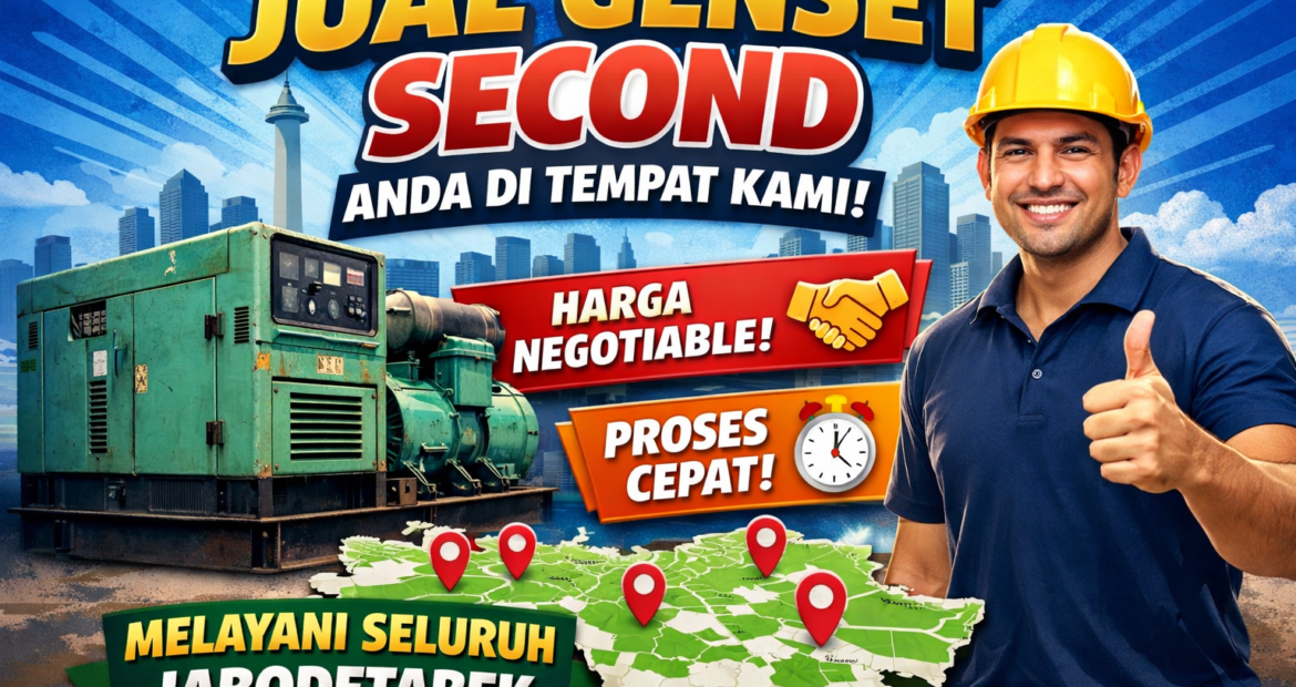 Jual Genset Second Anda di Tempat Kami! Harga Negotiable & Proses Cepat. Melayani Seluruh Jabodetabek (2)