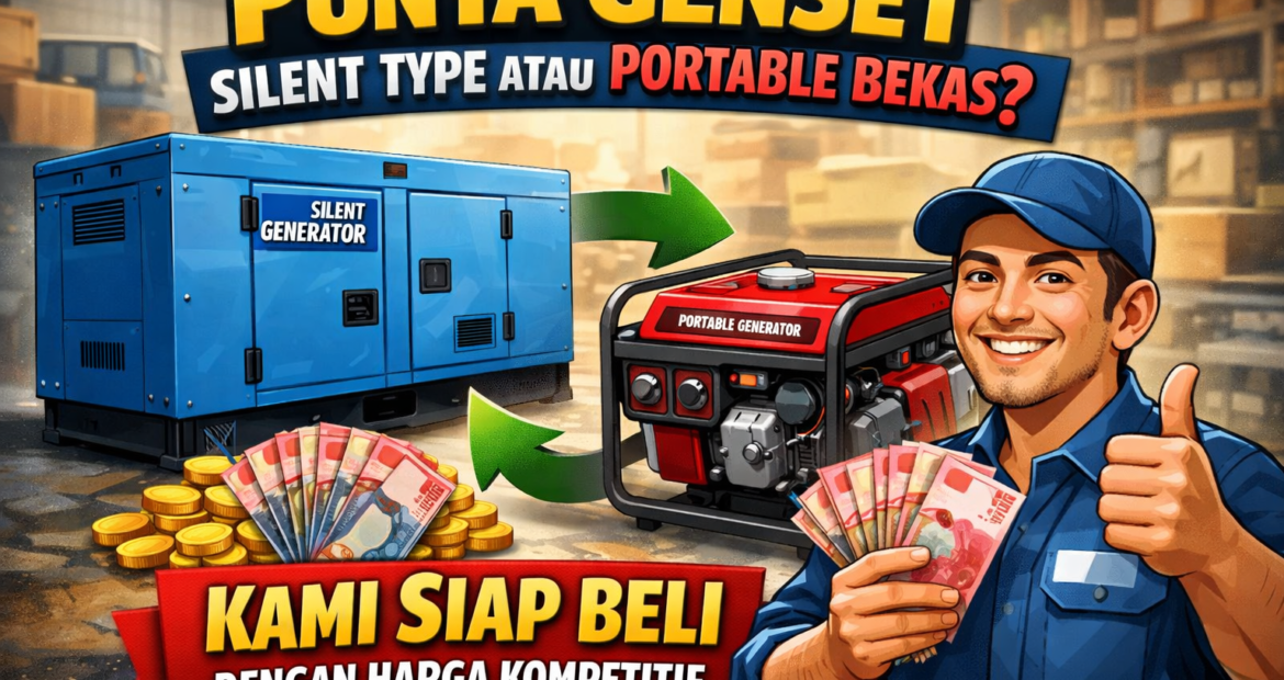 Punya Genset Silent Type atau Portable Bekas Kami Siap Beli dengan Harga Kompetitif (2)