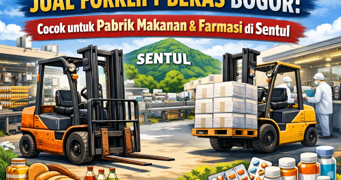 Jual forklift bekas Bogor Sentul